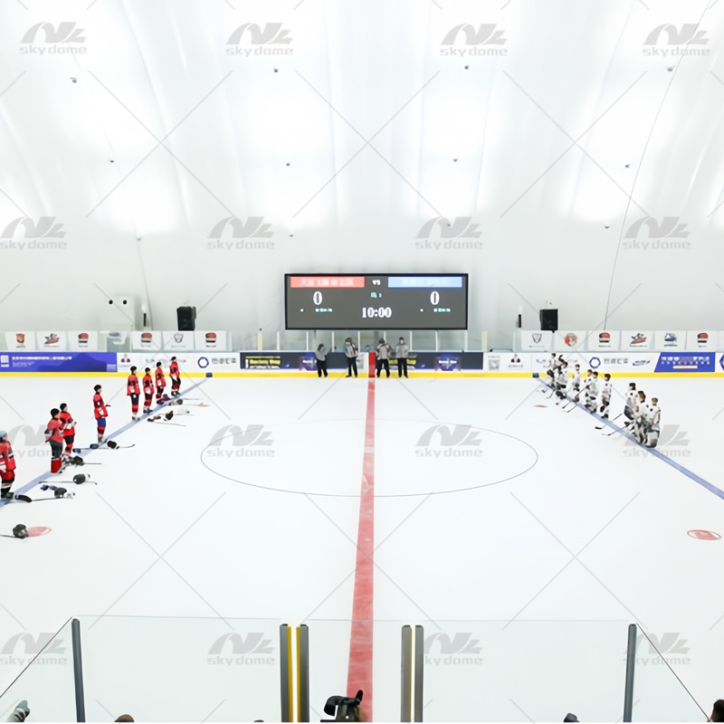 Groups of Inflatable Air Domes for Ice Sports Center
