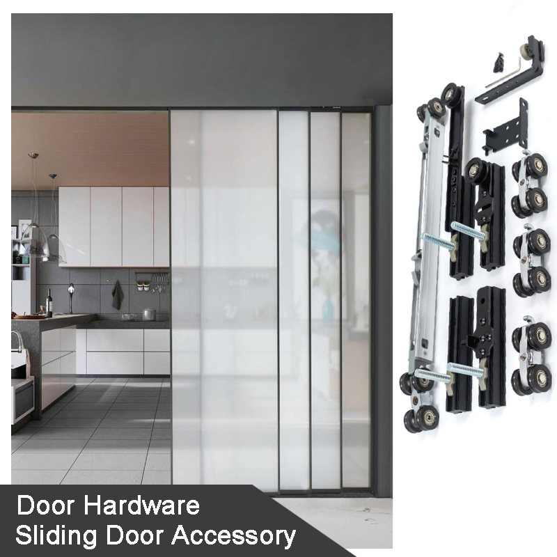 2025 Hot Selling Wholesale Priced Door Hardware System Linakge Roller with 80kg Narrow Aluminium Frame System Hardware Wheels Sliding Door Accessory