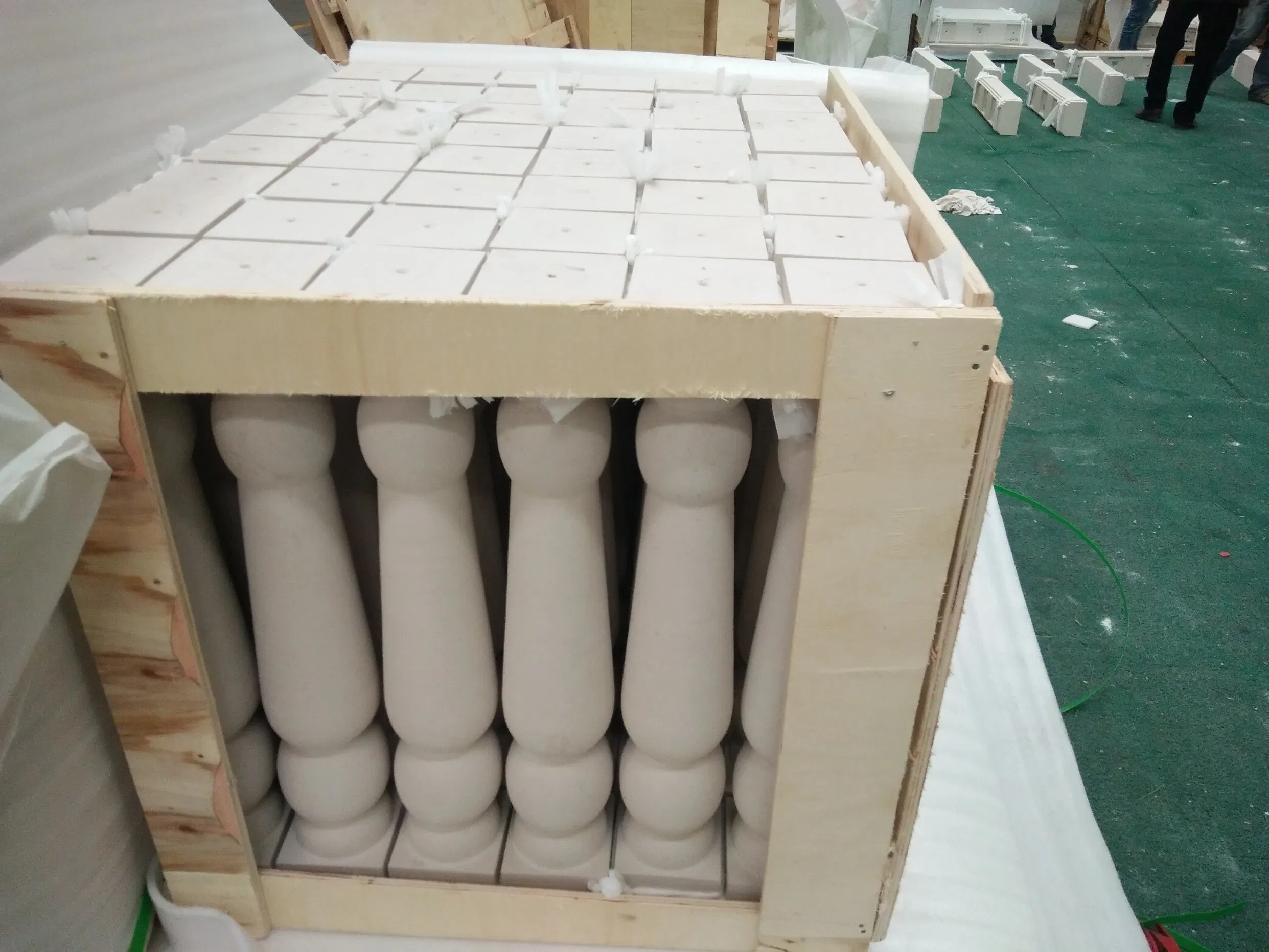 Beige Marble Banister and Railings for Decoration Materials