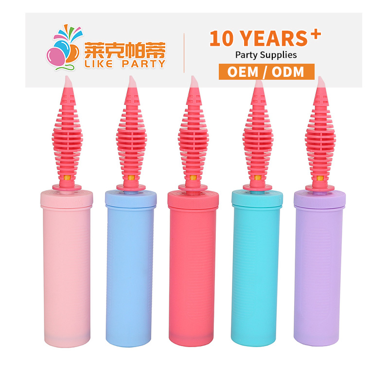 Factory Direct Sale Plastic Action Air Hand Manual Balloon Pumps Balloons Accessories