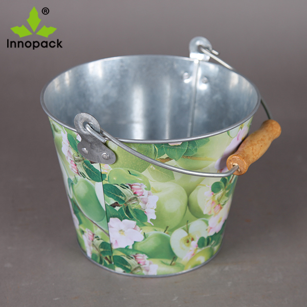 5L Tin Metal Wine Chiller Silver Champagne/Beer Bucket Ice Bucket