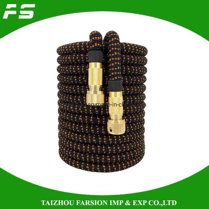 25-100FT Magic Flexible Expandable Garden Water Hose with Brass Connector & Spray Gun Nozzle Set for Car Washing