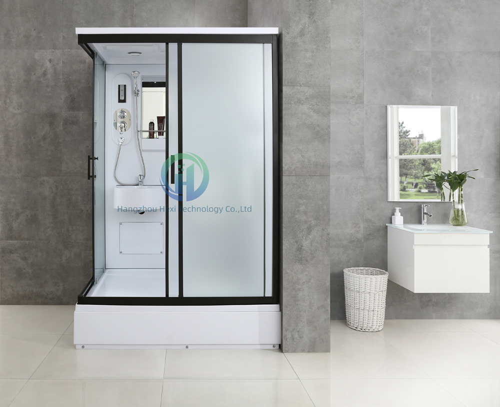 Cabin Luxury Sanitary Ware Glass Design Hotel Complete Shower Steam RV Sink Toilet Prefab Bathroom Pod for Sale