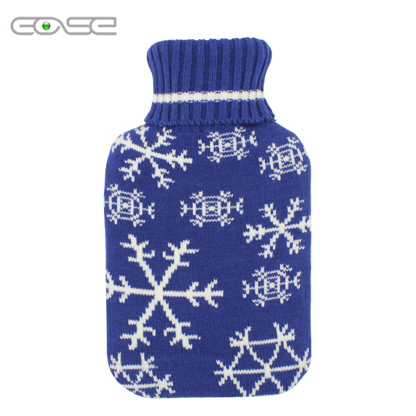 Hot Water Bottle Rubber Bag Warm Relaxing Heat Cold Therapy