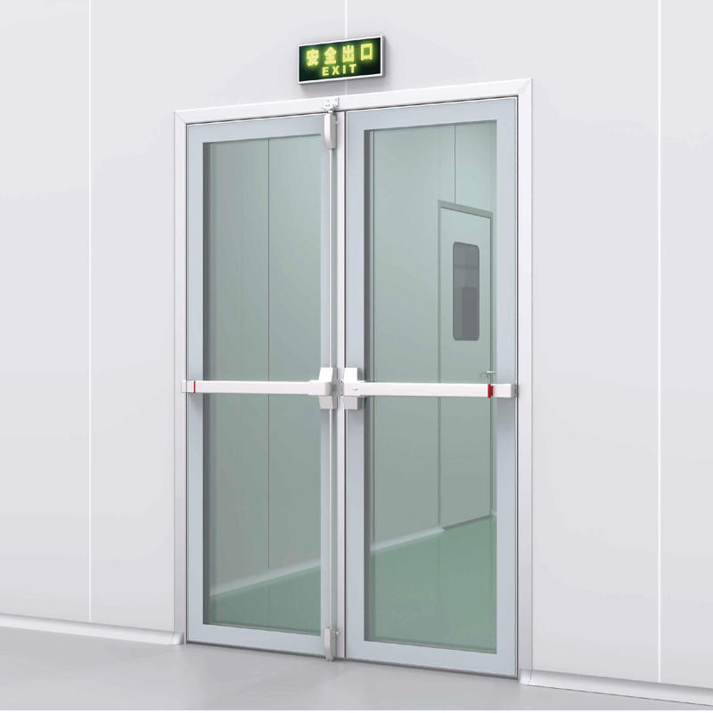 Emergency Escape Panic Device Steel Metal Glass Door Fire Rated Door