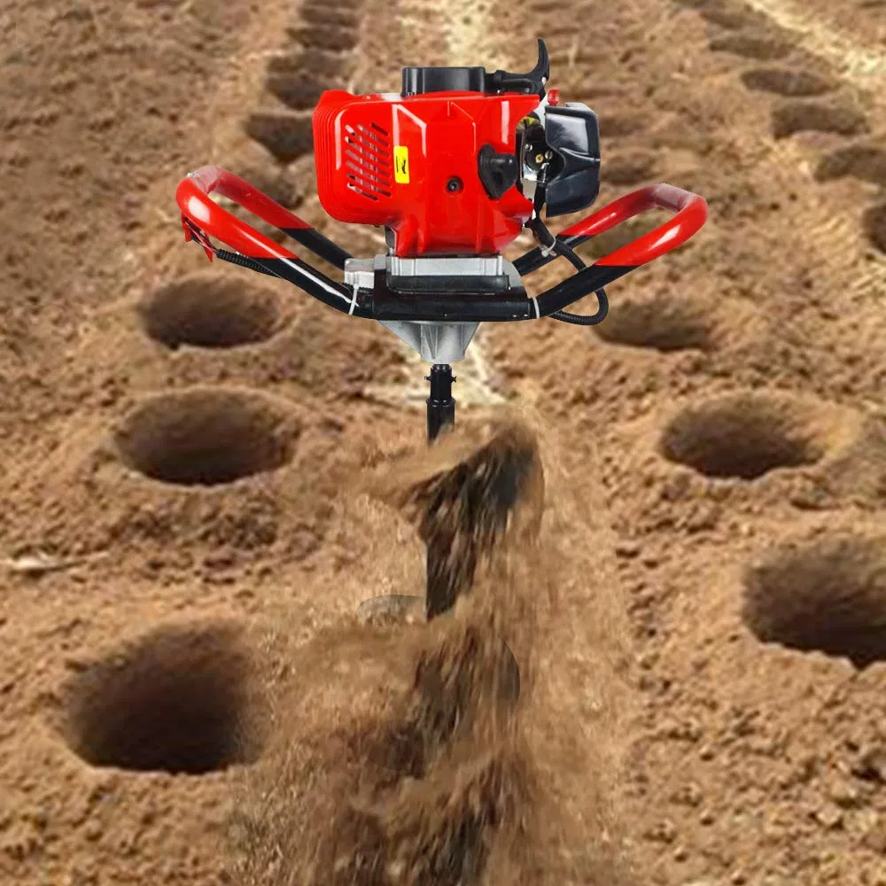 62cc Heavy Duty Gas Powered Petrol Earth Auger Post Hole Digger (GD620A)