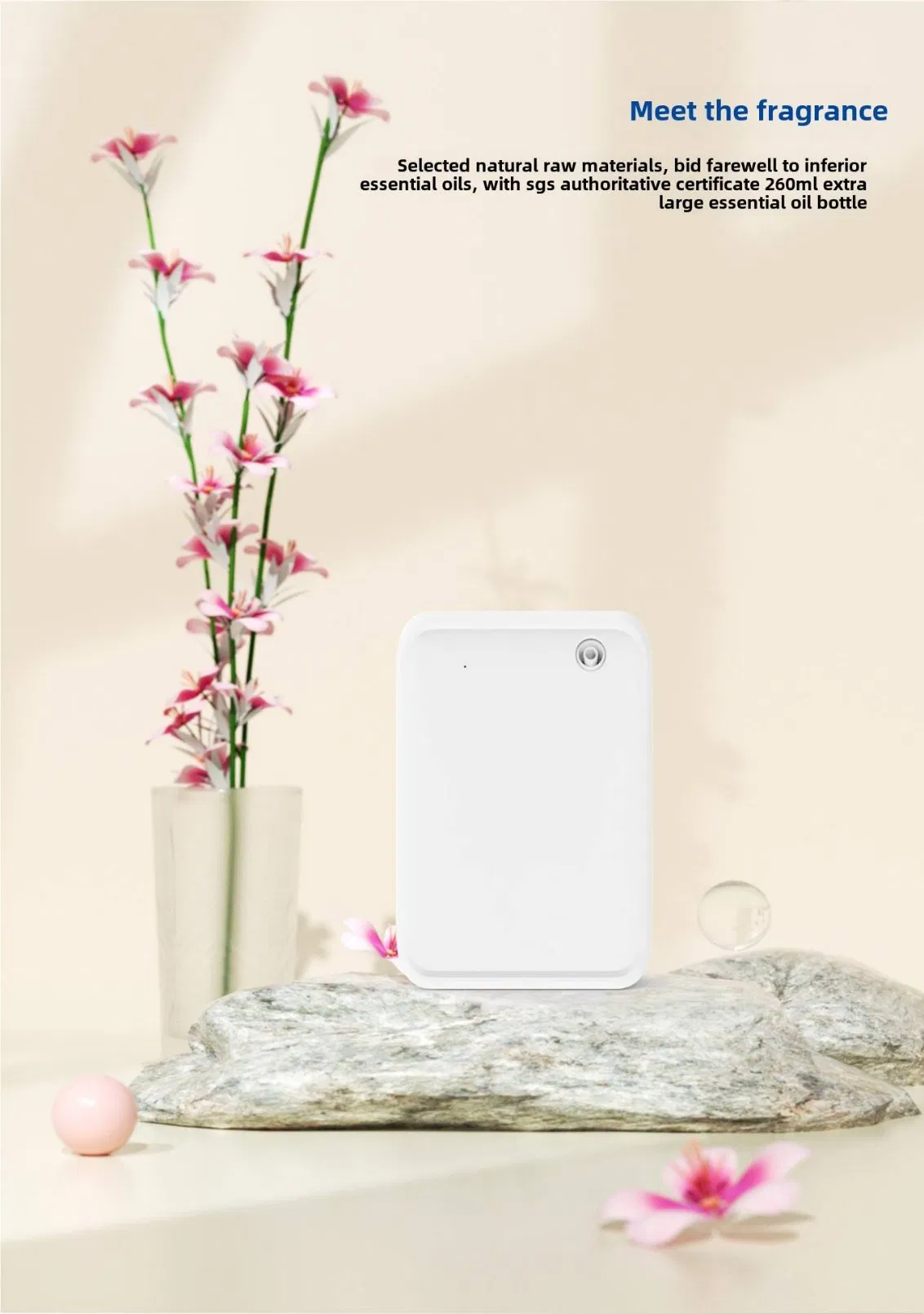 Stylish Bluetooth APP Wall Mounted Compact & Portable Automatic Essential Oil Scent Diffuser