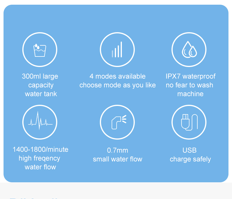 2023 New Design Electric Smart Dental Water Flosser