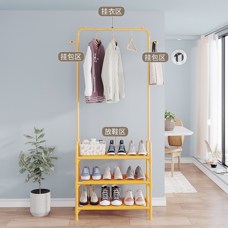Household Bedroom Stainless Steel Shelf Holder Hanger Clothes Dry Rack