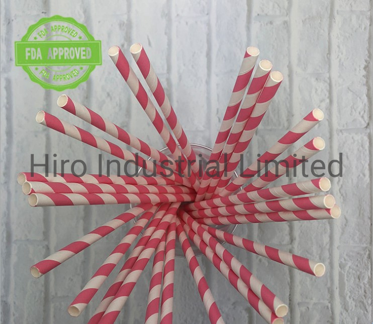 Retro Paper Straws Biodegradable Vintage Drinking Strawfor Christmas
