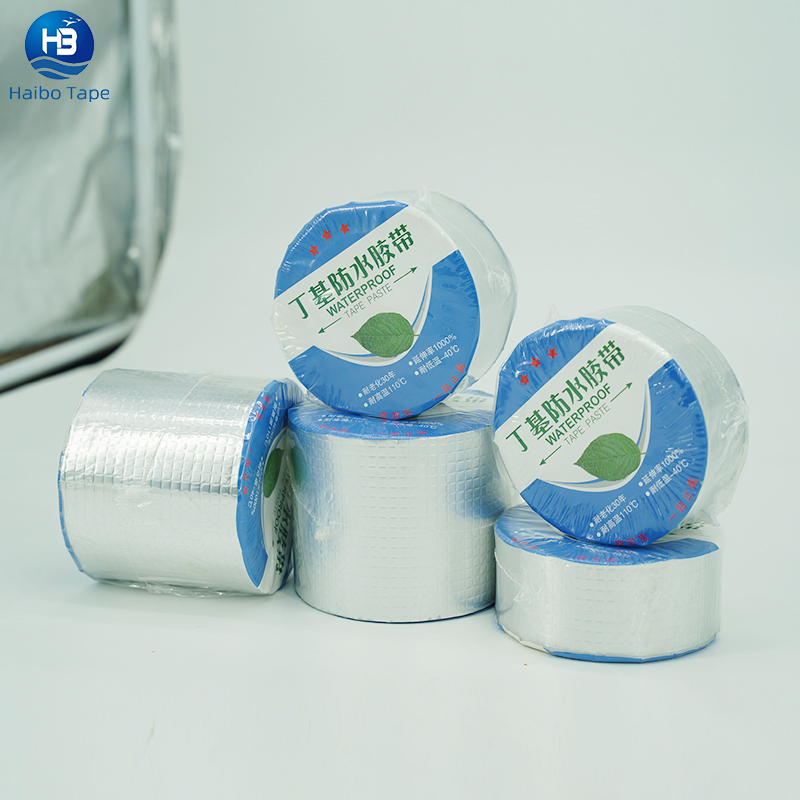 Customization Roof Balcony Toilet Rubber Waterproof Aluminum Foil Butyl Sealing Repair Tape Water Leak Tape