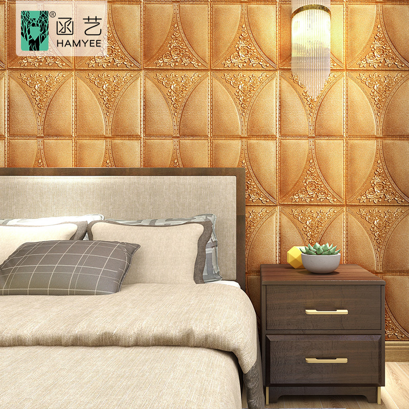 Waterproof Wall Paper Panel Brick Sticker Self Adhesive Pared Papel Parede PE Papel Tapiz 3D Foam Wallpaper Home Decoration