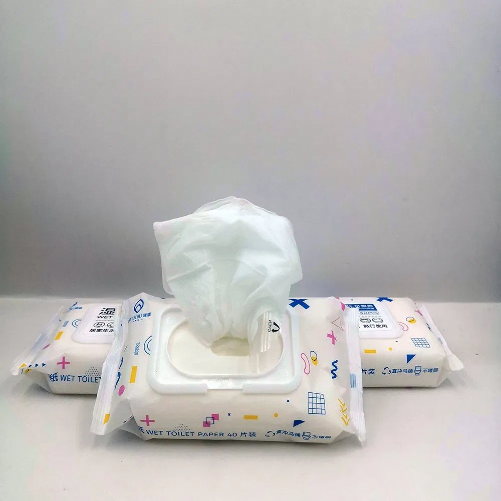 Hot Sell 100% Biodegradable Flushable Material Tissue Toilet Paper Wipes