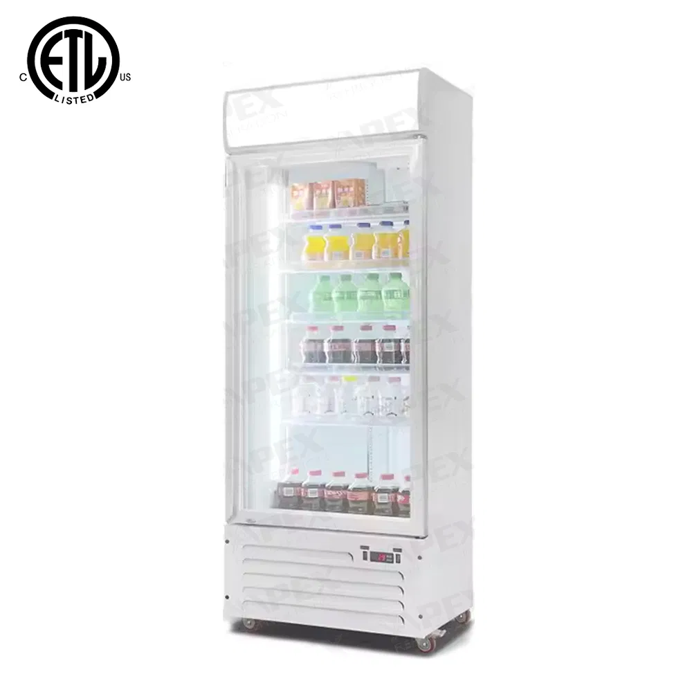 Supermarket Glass Door Refrigeration Fridge Coca Display Cooler