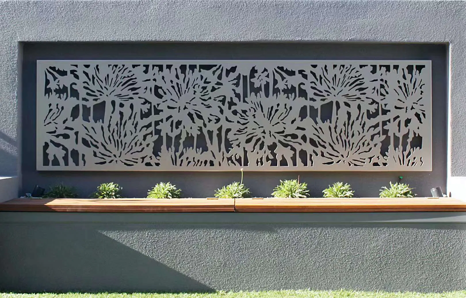 Custom Interior Outdoor Perforated CNC Carving Aluminum Facade