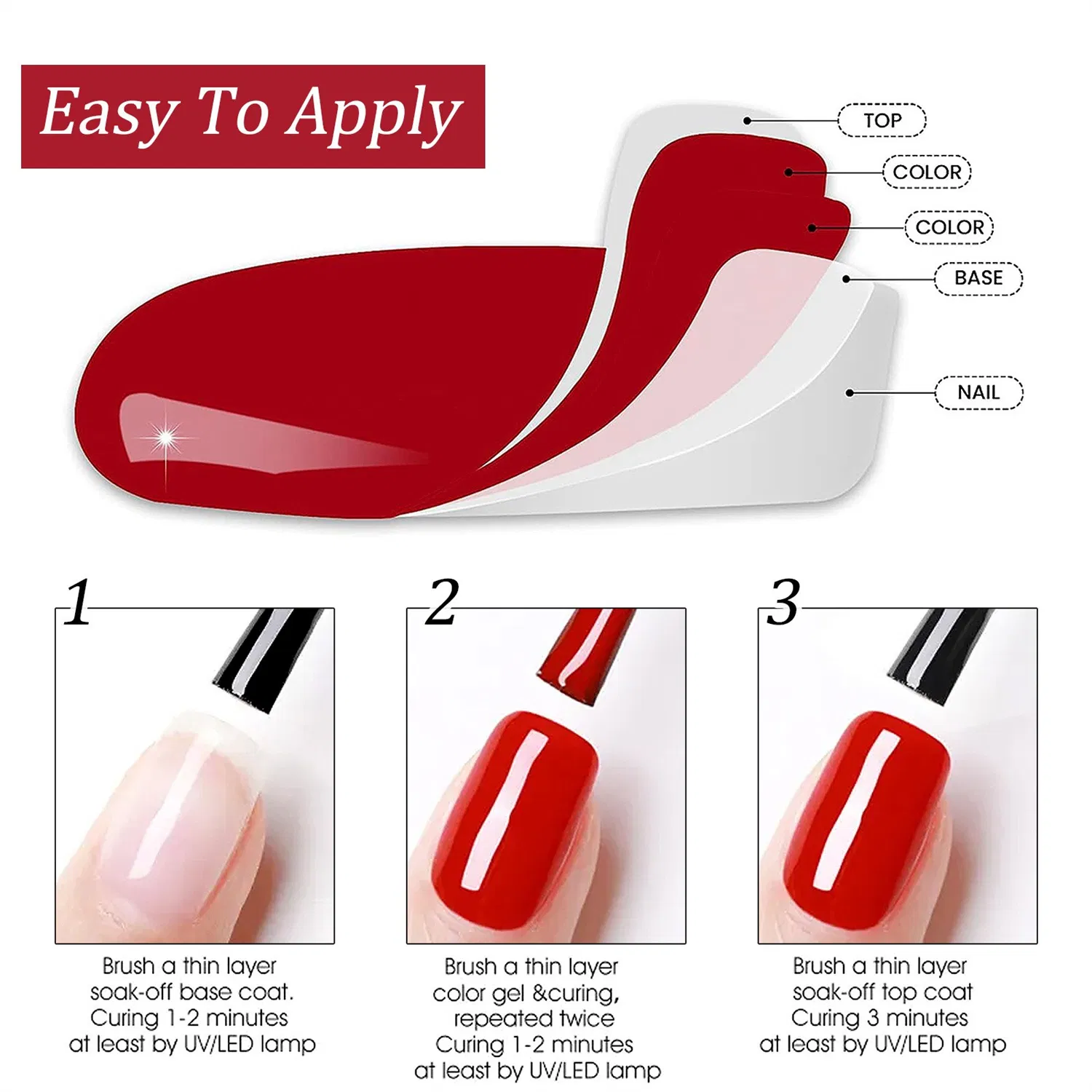New 6 Color Set Seasonal Solid Color Series Popular Color Set Phototherapy Gel Set Nail Polish Gel Set