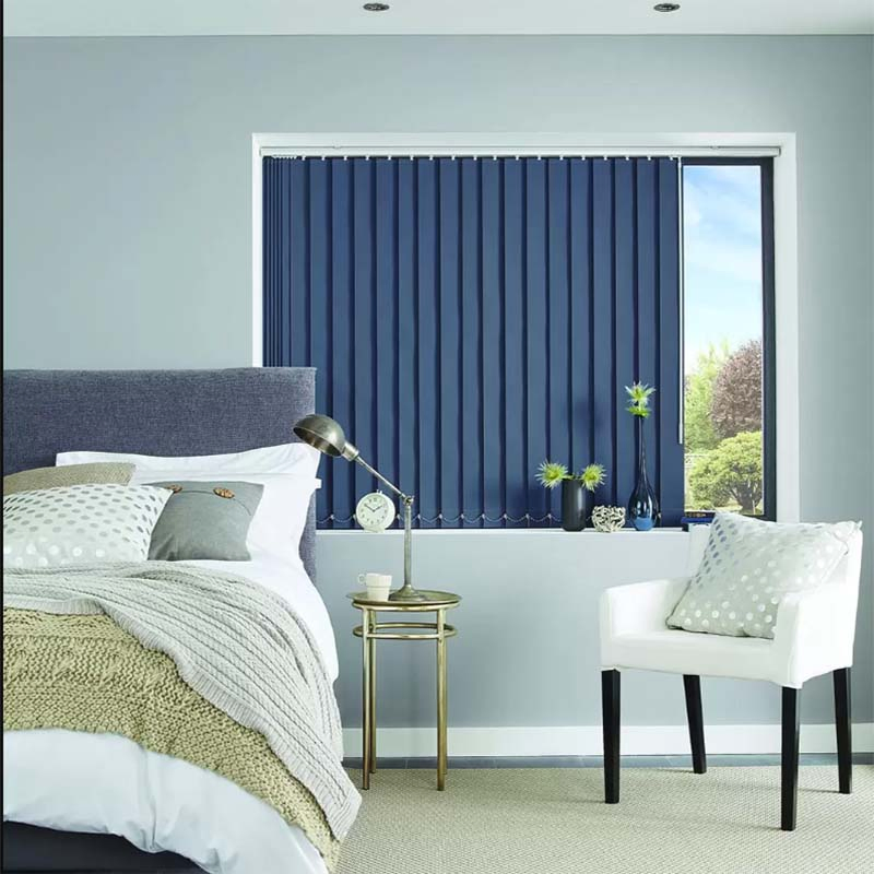 Decorative 3.5-Inch Slats Vertical Blinds Custom PVC Window Venetian Blinds