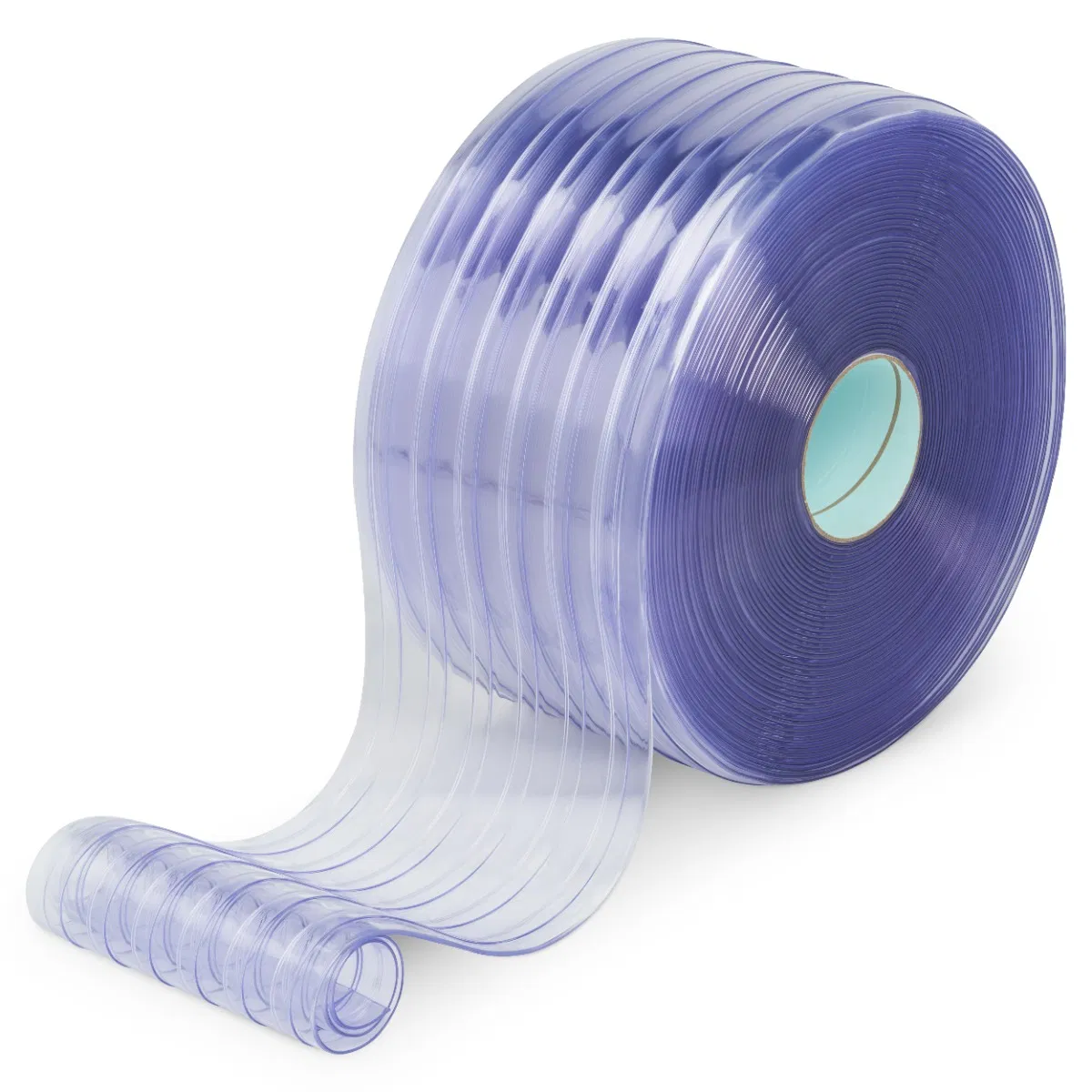 Plastic Ribbed Vinyl Strip Door Curtain Ribbed PVC Strip Curtain