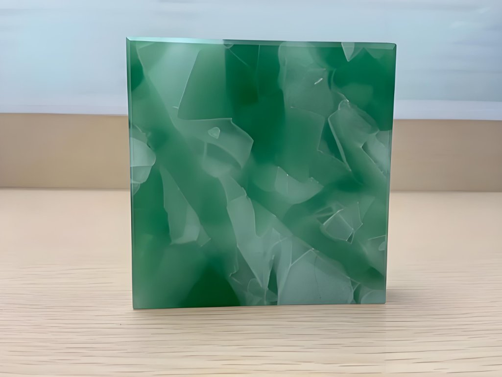 Modern Design Special Tinted Jade Glass / Artificial Krystal Stone Glasses for Countertop