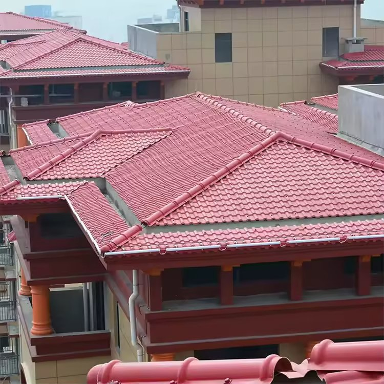 Heat Insulation Corrugated PVC Roof Tile Synthetic Resin Roof Tile for Plant and Workplace