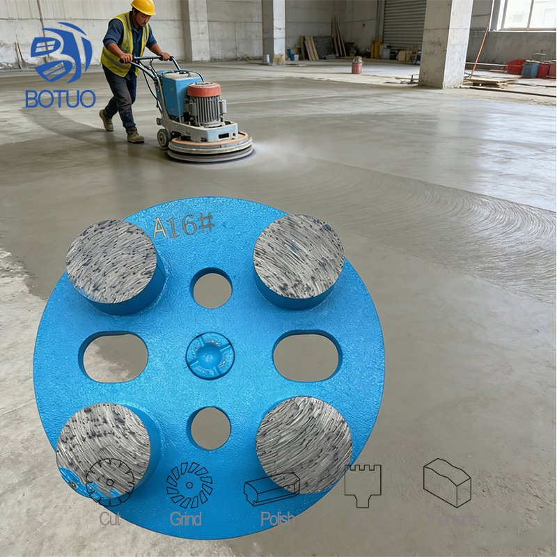 Botuo Diamond Abrasive Trapezoid Tools Concrete Grinding Shoes Floor