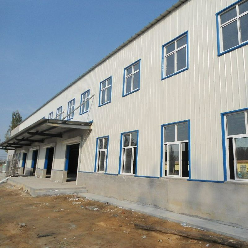 Long Span Light Weight Metal Steel Structures Commercial Building Design