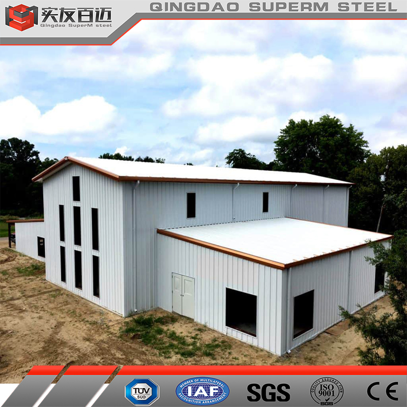 Steel High Rise Building Pre Fabricated Houses Wedding Hall Barndominium Kits Pole Barn Homes