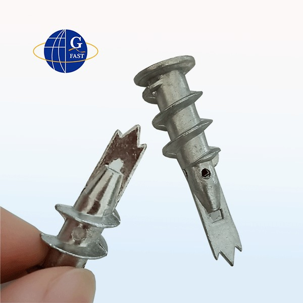 Zinc Alloy Metal Self Drilling Drywall Anchor Gypsum Board Installation