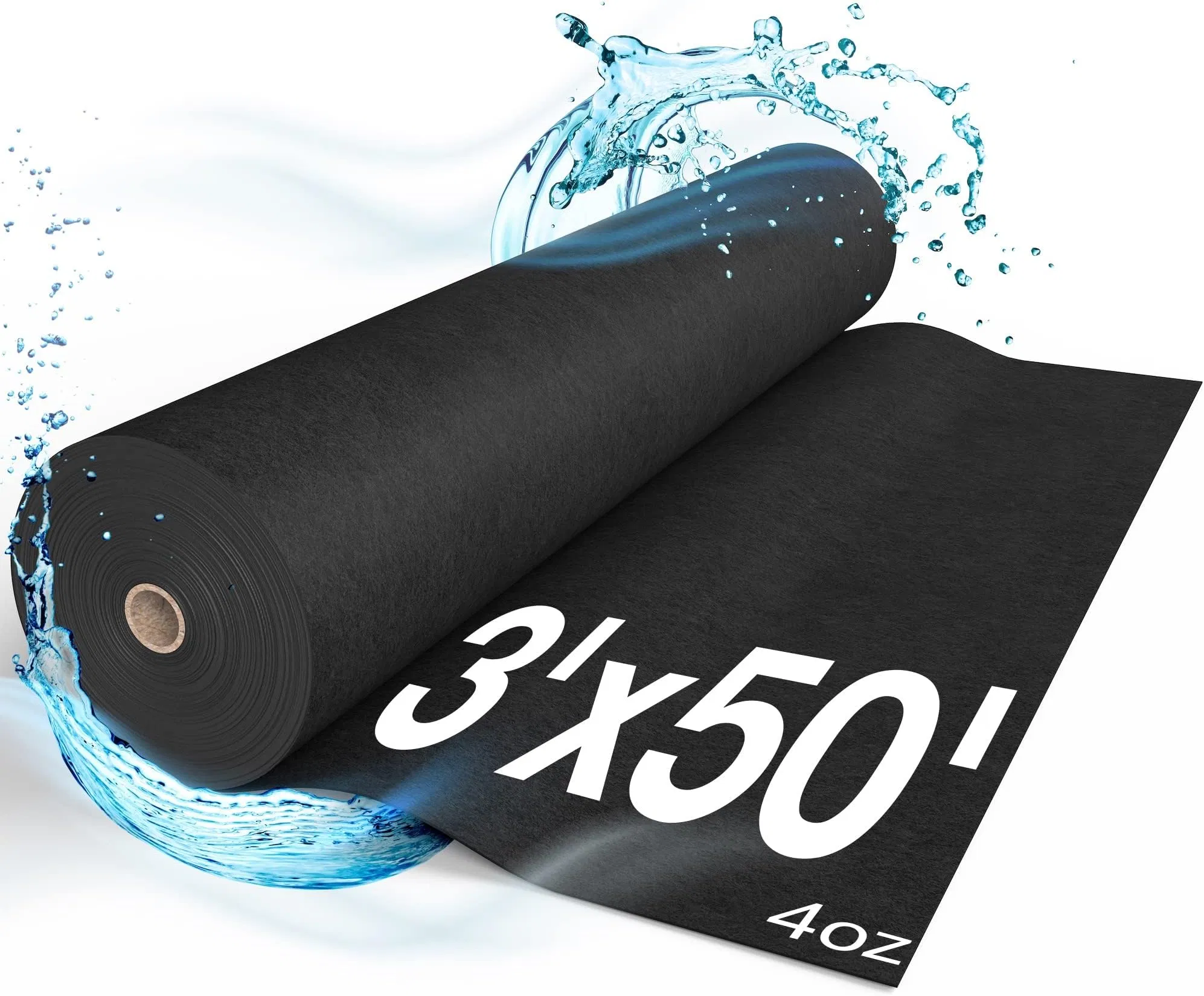 Woven Geotextile Fabric for Driveway and Road Stabilization, Construction Underlayment, Erosion Control, Commercial Grade 50 Year for Gravel Roads and Pavers