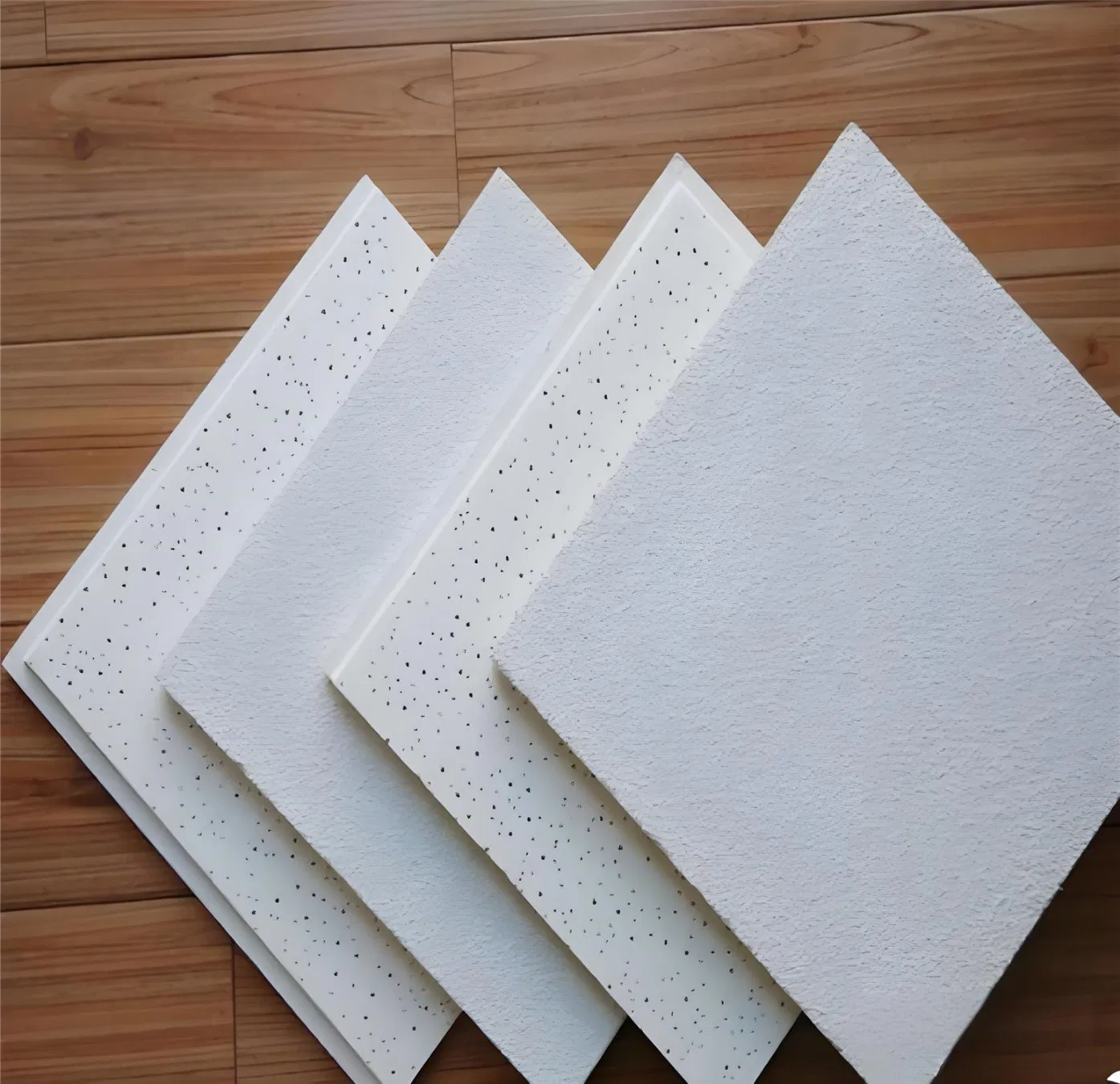 Plaster Decorative Mineral Wool Fiber Sound-Absorbing Ceiling Tiles