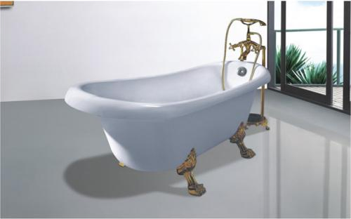 Переносная акриловая ванна с гидромассажем и 4 ножками