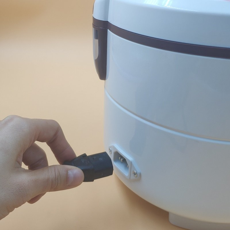 Hinged Locking Lid Electric Rice Cooker and Steamer for Perfectly Cooking