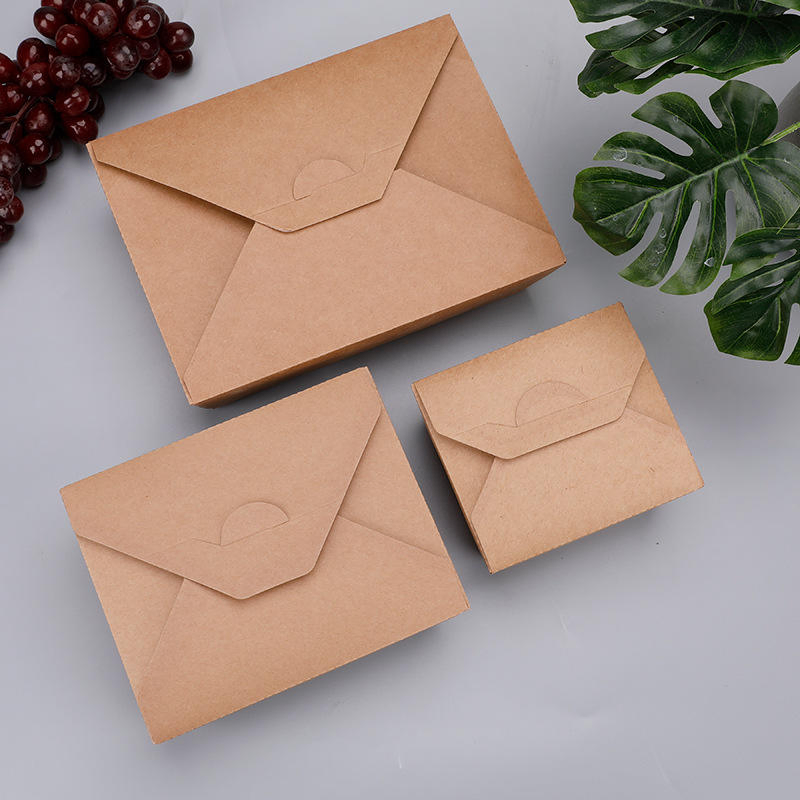 700ml to 1300ml Custom Disposable Restaurant Togo Container Take Away Lunch Packing Boxes for Fast Food Grade Kraft Paper Packaging Box