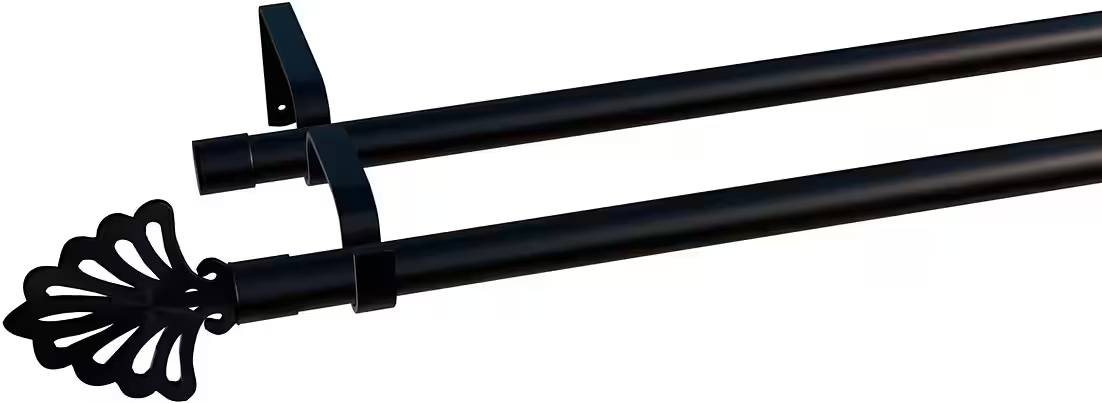 Heavy Duty Commercial Curtain Rod System Adjustable Reinforced Poles Office Conference