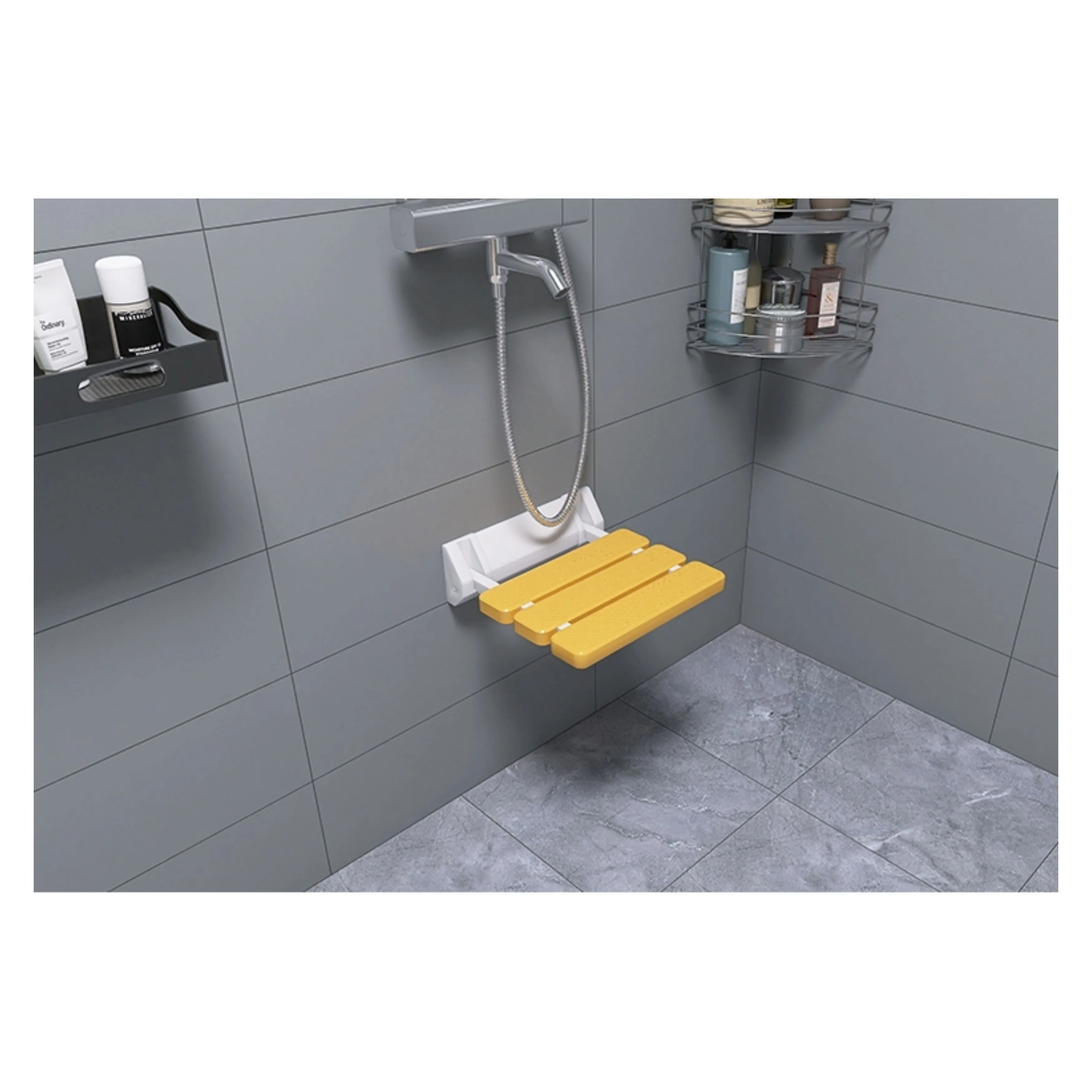 Stool Wall Mount Non-Slip Folding Shower Seat