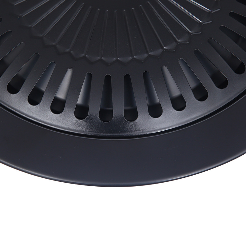 Nonstick Ultra Bake Professional Round Cake Pan Korean-Style Cassette Furnace Iron Barbecue Plate Thickened Household Outdoor Wbb15988