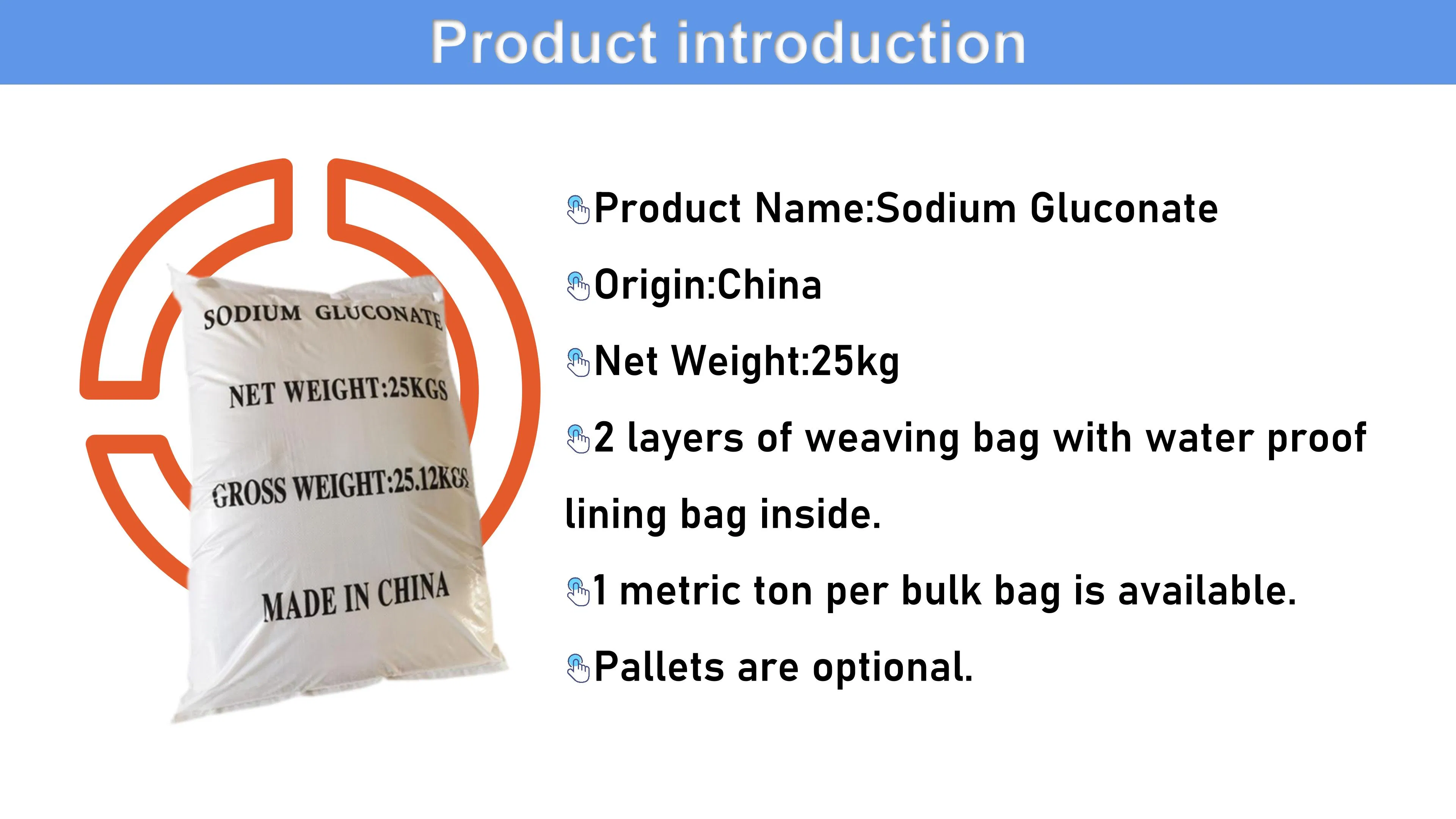 Offer High Quality Sodium Gluconate as Water Treatment Construction Admixture Industrial