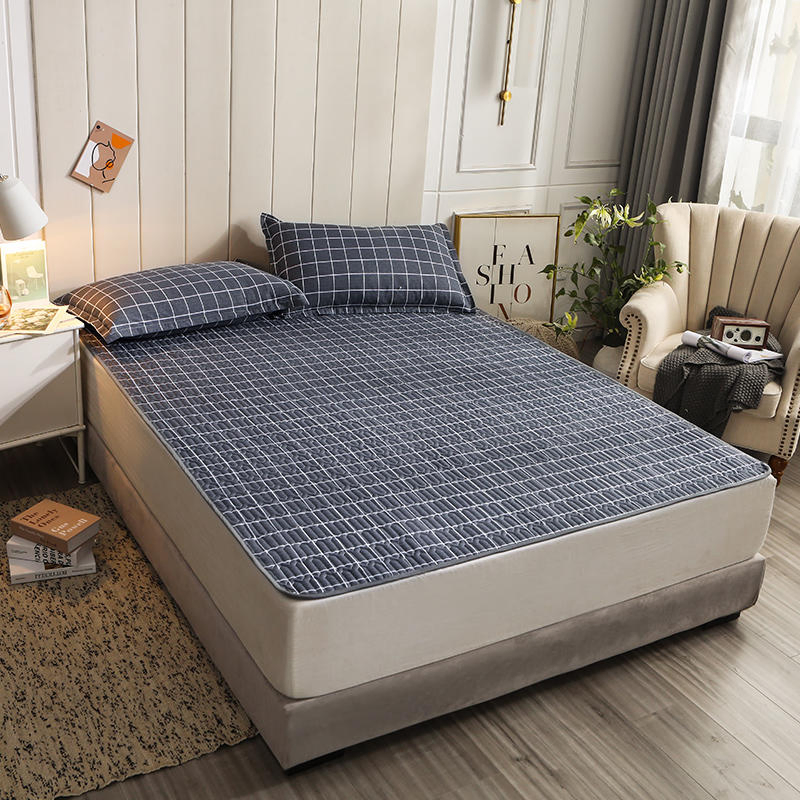 Waterproof Protector Cheap Mattress Topper Noiseless Hollow Cotton Bed Cover Cotton 4 Sets for Home Textile Bedding