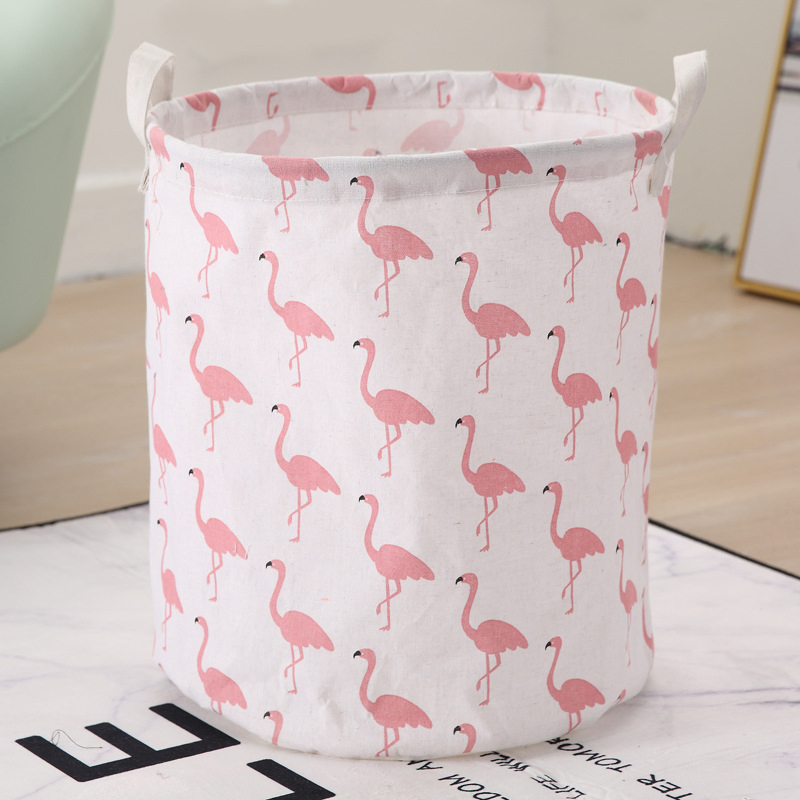 Household Fabric Dirty Clothes Basket Toy Clothes Storage Basket Laundry Basket