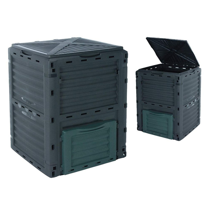 Garden/Kitchen Plastic Compost Bin 300L Large Capacity Fertilizer Bin Composter for Plant Waste