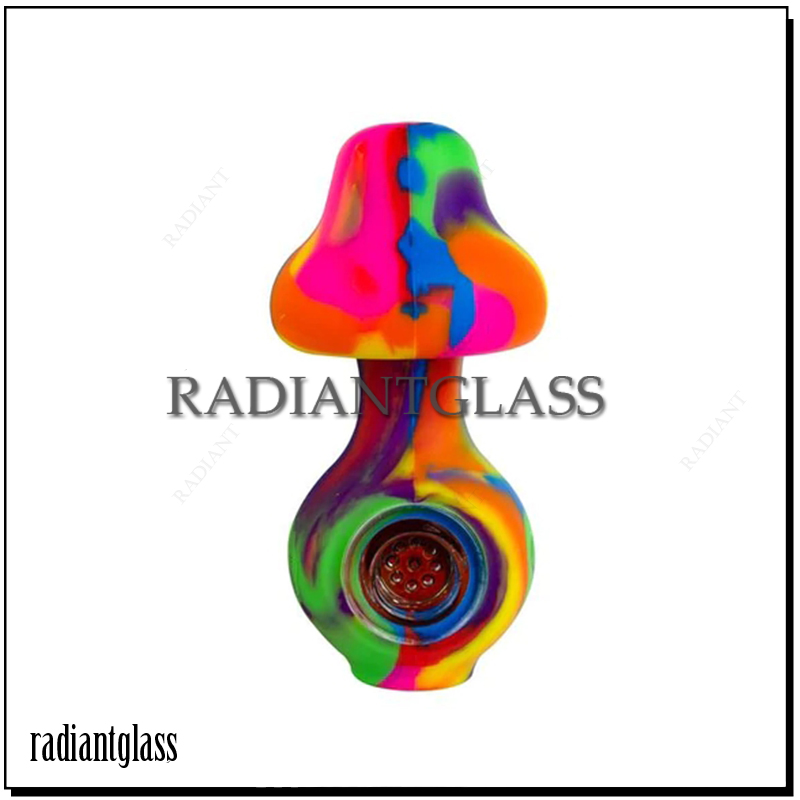 Silicone Mushroom Hand Pipe Smoking Pipes