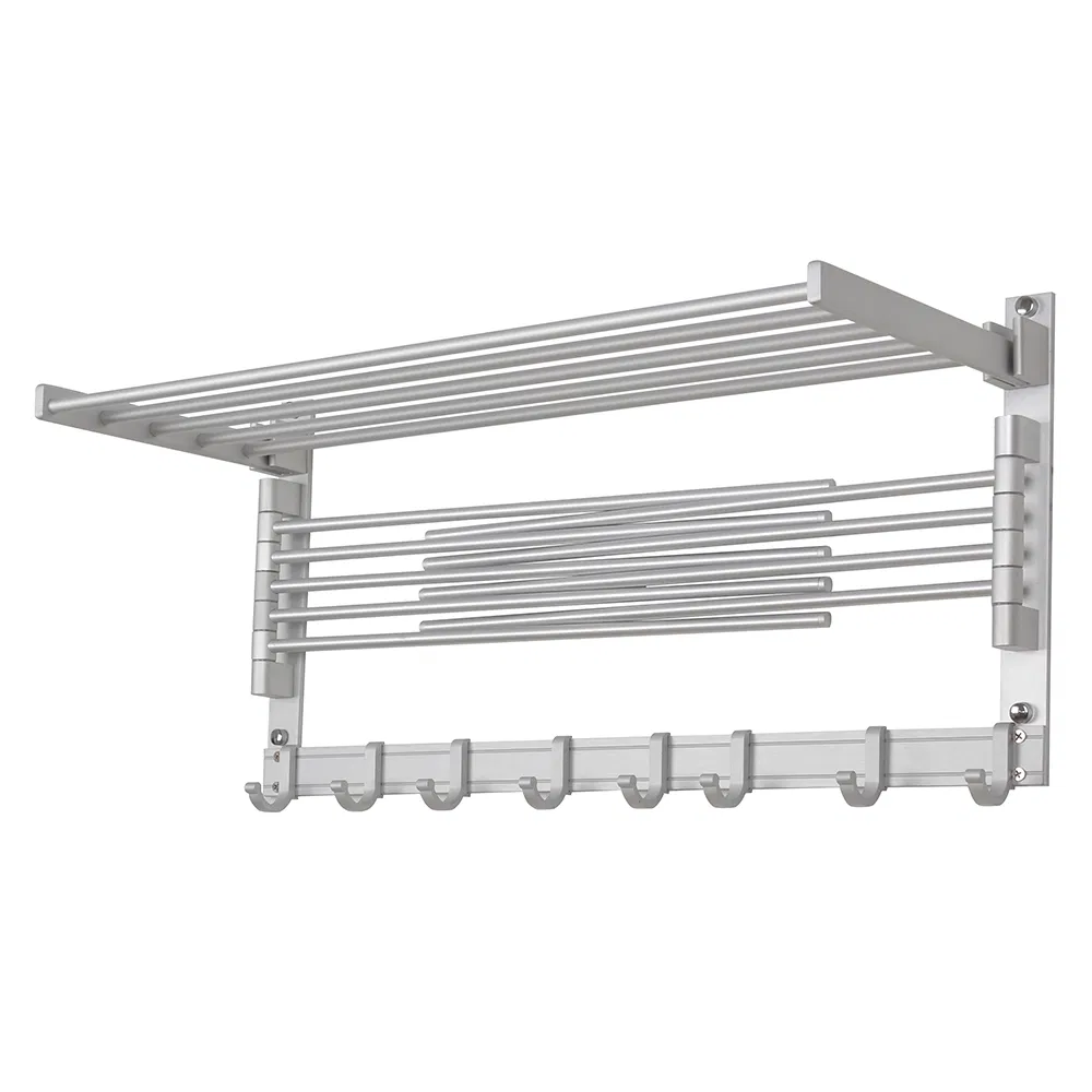 Aluminum Rotating Towel Rack for Bathroom Storage