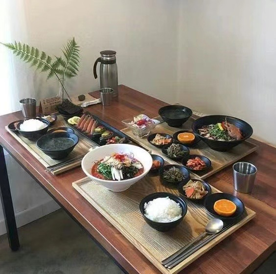 Korean Restaurant Rice Noodles Food Serving Chopsticks 304 Stainless Steel Square Headed Full Square Chopsticks