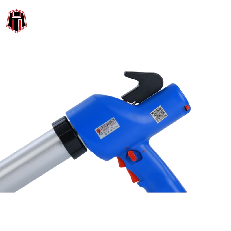 Blue High-Power Caulk Gun with Included Batteries for Sealing