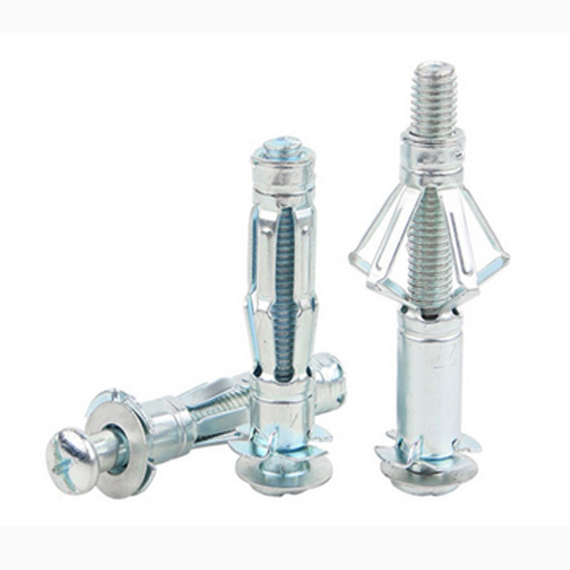 M4 M6 M8 Drywall Plasterboard Heavy Duty Hollow Wall Expansion Anchor with Screw