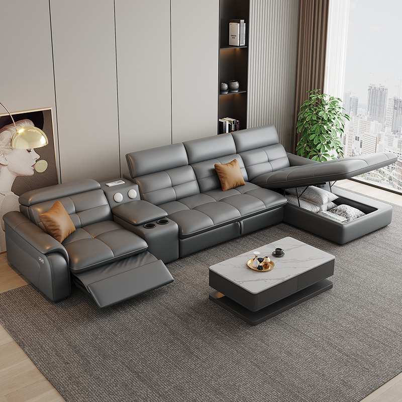 Диван кожаный раскладной с хранением набор для спальни