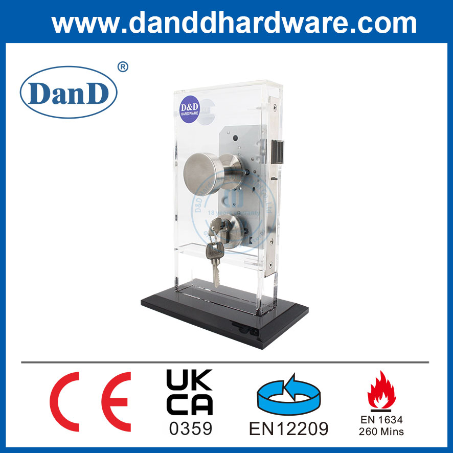 Euro Fire Rated SUS304 Mortise Night Lock for Safety