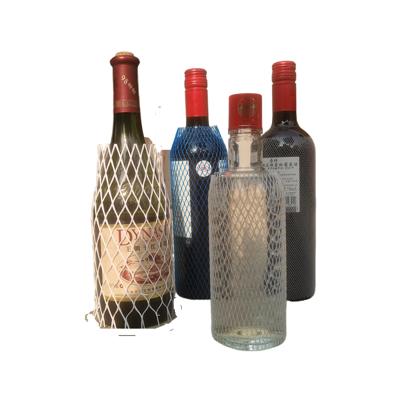 Food-Grade PE Wine Bottle Protection Net for Gift Packaging Elastic Nylon