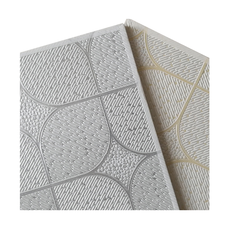 600mm Gypsum False Ceiling PVC Coated Film Laminated PVC Gypsum Ceiling Tile Gypsum Board