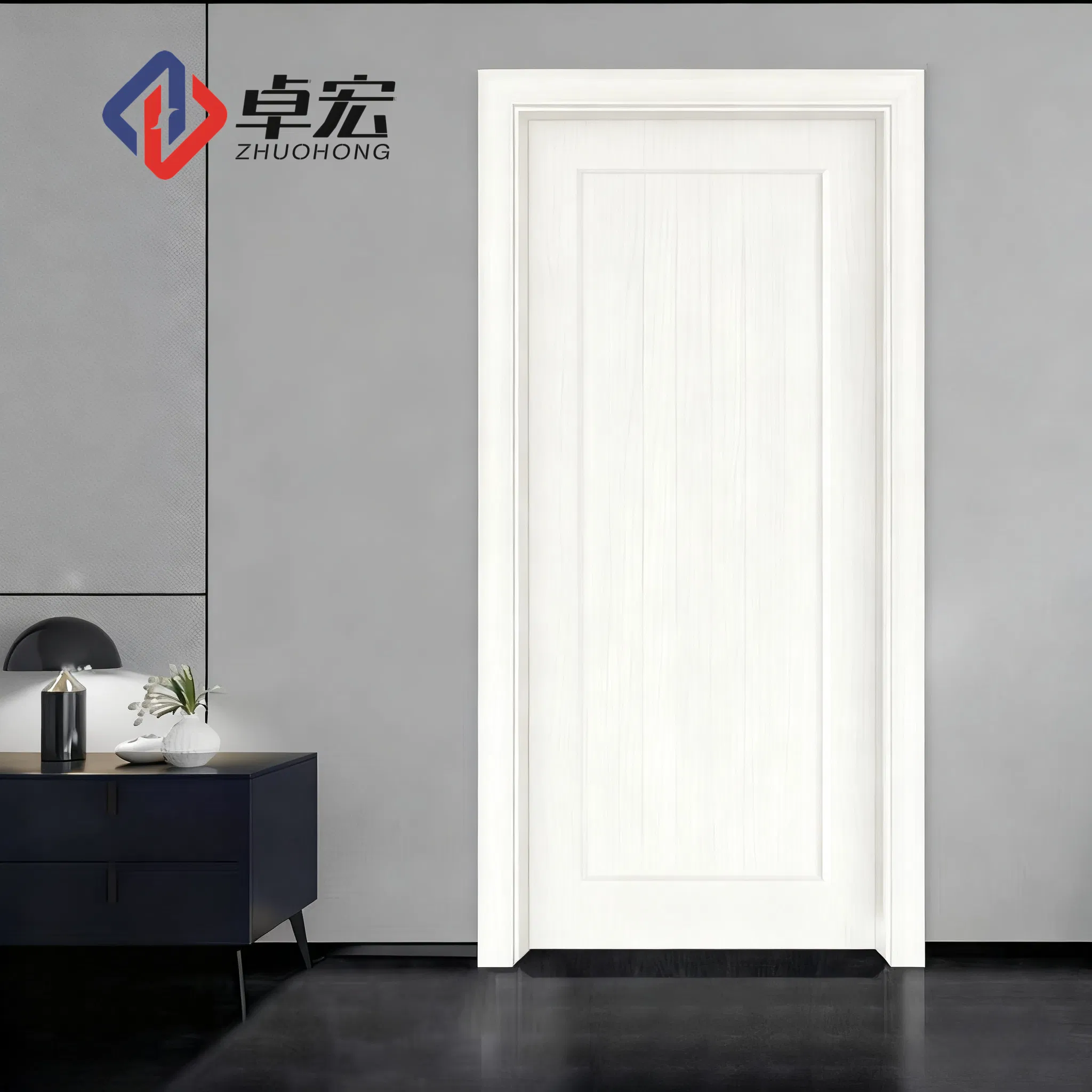 Aluminum Wood Interior Door with Mineral Door Core for Modern Living Spaces